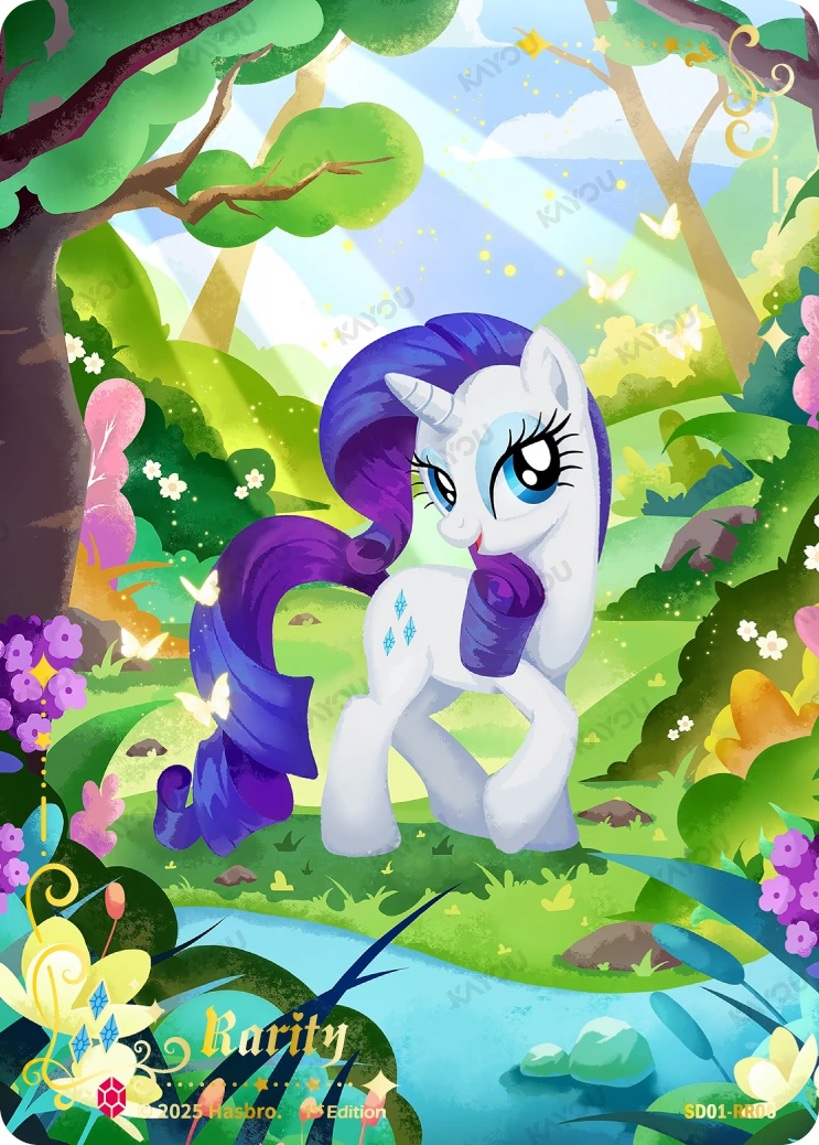 Rarity RR06, an actual Kayou My Little Pony TCG card from Friendships Begin